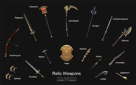relic weapons
